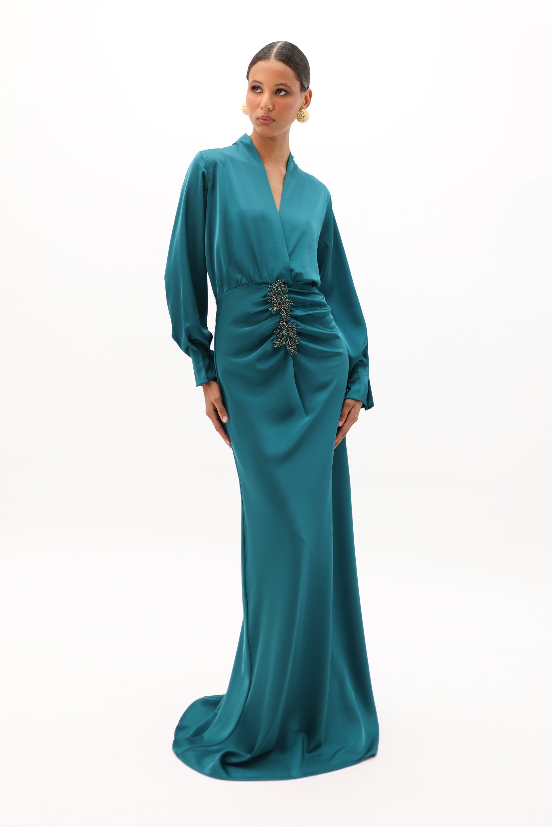 eliya the label valentina dress – Alitza García perfect for any special SID-D27602 DOLCE & GABBANA Raschel Color:Dark Green/Gold