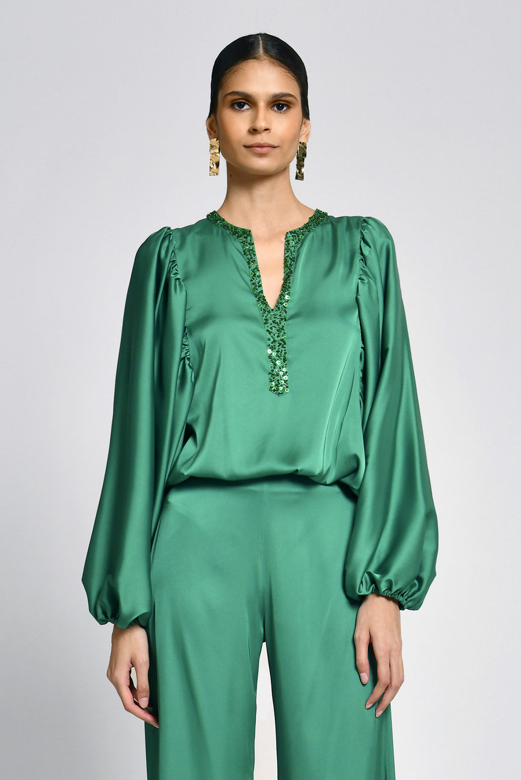 Nora Blouse - Green image
